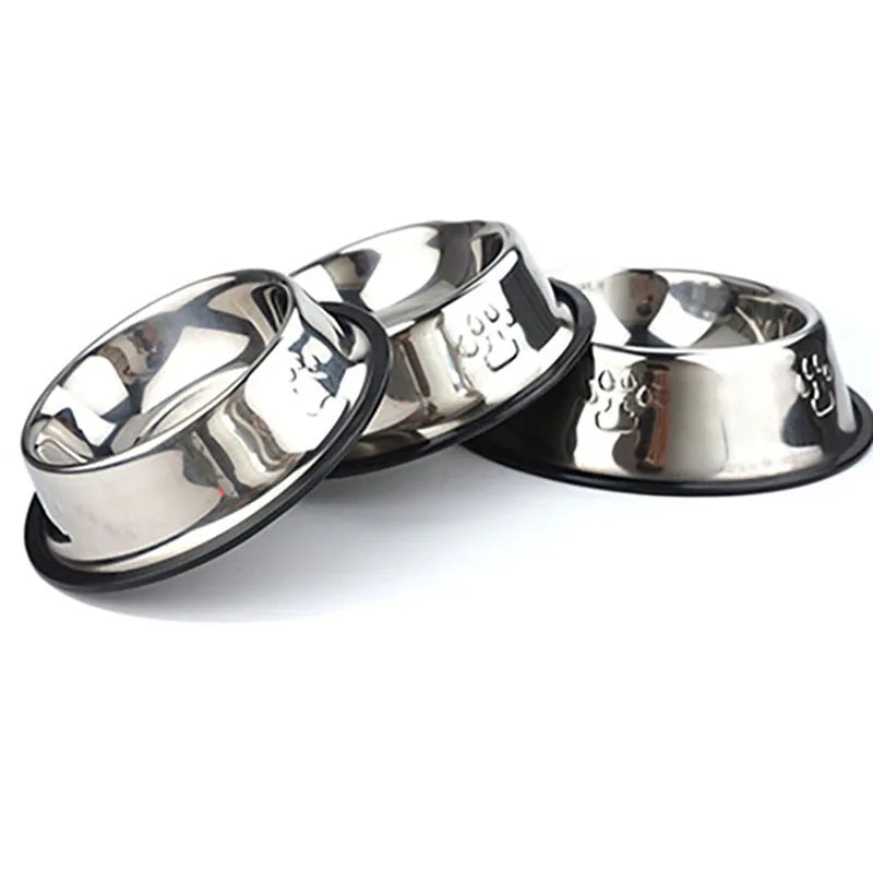 Cuenco de acero inoxidable para perros