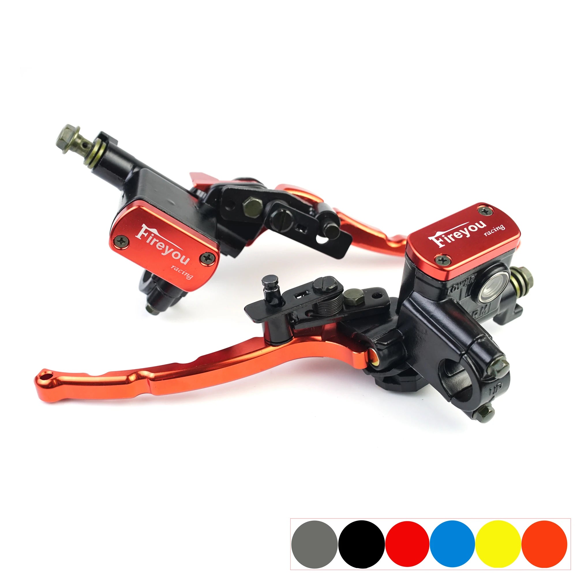 Moto Locking Brake Clutch Lock Master Cylinder Lever Holding for Quad Bike ATV 50Cc 110Cc 150Cc Front Left 7/8" 22Mm Pitbike