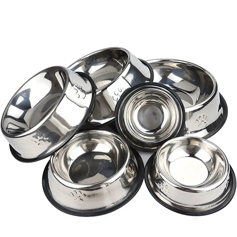 Cuenco de acero inoxidable para perros