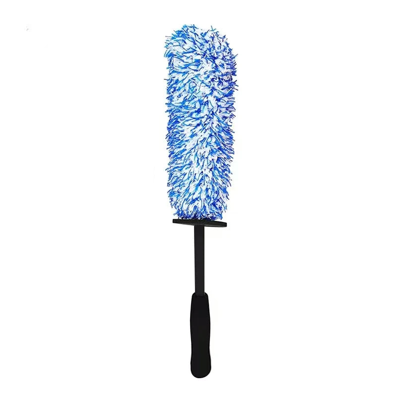 Car Wash Super Brush Plush Premium Wheels Brush Non-Slip Handle Easy to Cleaning Rims Spokes Wheel Barrel Car Accessories