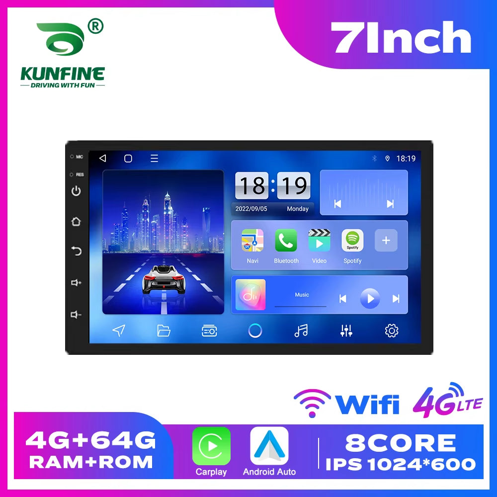 2 Din Car Radio Carplay Android Auto 7 9 10 Inch 4G 64G Universal Multimedia Player DSP AM RDS AHD GPS WIFI Auto Radio