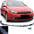 Alerón Delantero Labio Negro Brillo Para VW Golf 6 VI Desde 2008-2012