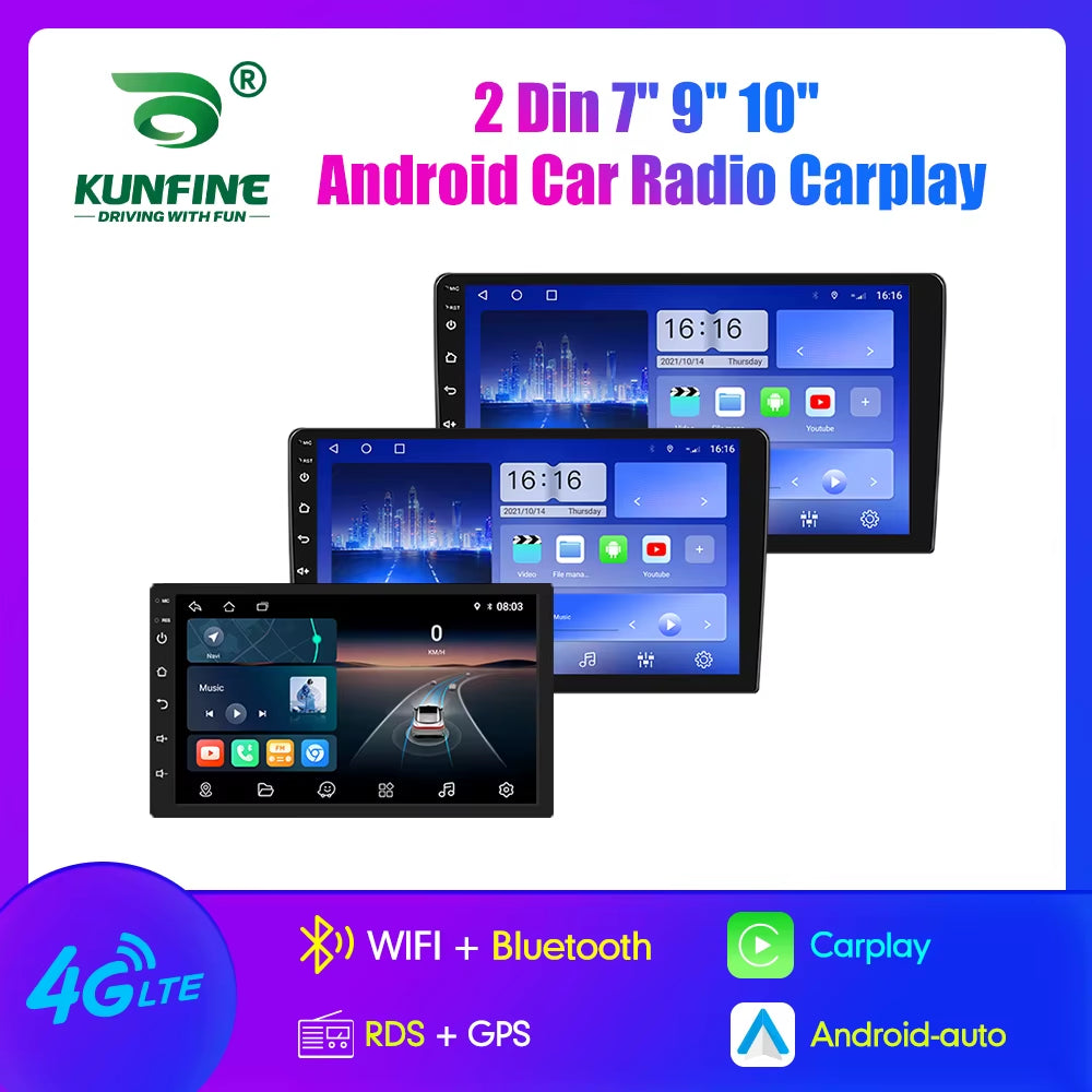 2 Din Car Radio Carplay Android Auto 7 9 10 Inch 4G 64G Universal Multimedia Player DSP AM RDS AHD GPS WIFI Auto Radio