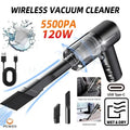 1PC Wireless Vacuum Cleaner Dual Use for Home and Car High Power Powerful Vacuum Cleaner Black