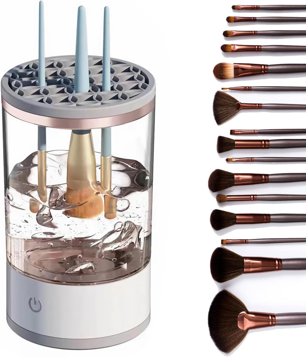 Limpiador De Brochas Limpia Brochas Maquillaje Electrico Limpiador De Brochas De Maquillaje Electrico Limpiador Automático De Brochas De Maquillaje Brochas Limpias Y Refrescantes Sin Esfuerzo