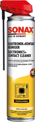 SONAX Limpia Sistemas Electrónicos + Contactos Con Easyspray (400 Ml) Asegura Limpieza Y Protege Contra Corrosión Y Residuos | N.° 04603000
