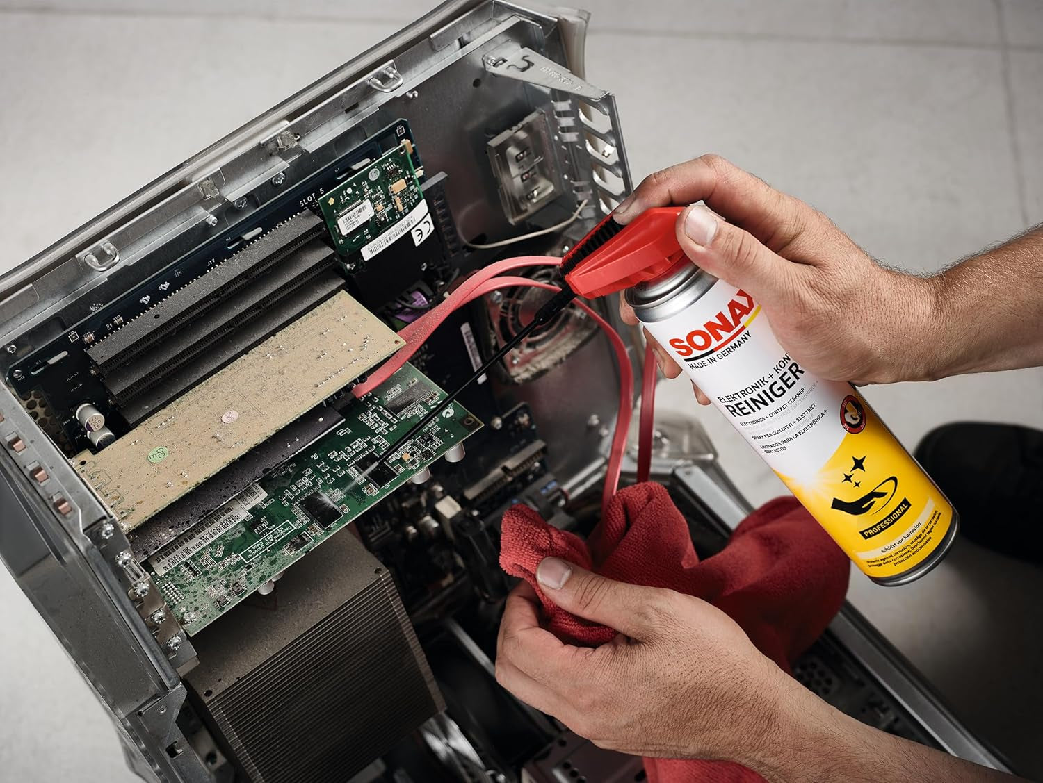 SONAX Limpia Sistemas Electrónicos + Contactos Con Easyspray (400 Ml) Asegura Limpieza Y Protege Contra Corrosión Y Residuos | N.° 04603000