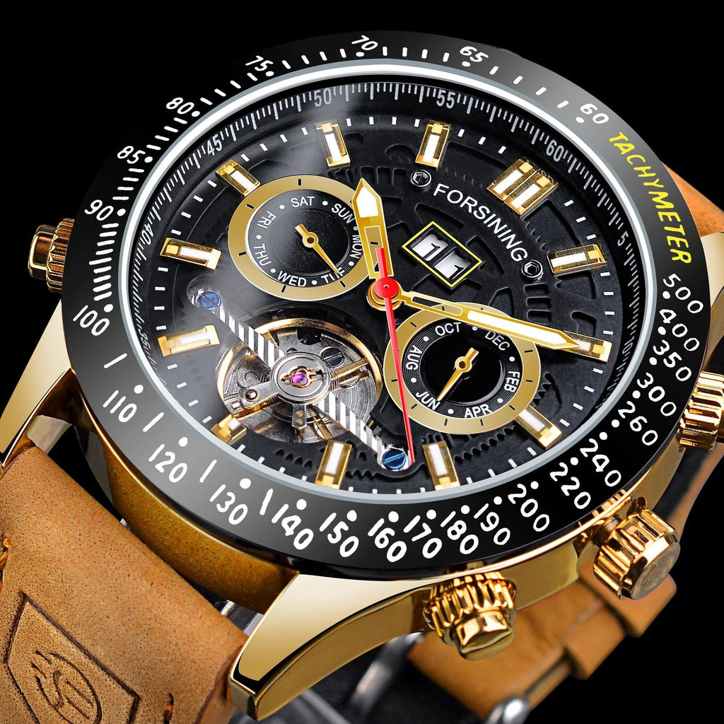 Men'S Stylish and Versatile Automatic Mechanical Watch Waterproof