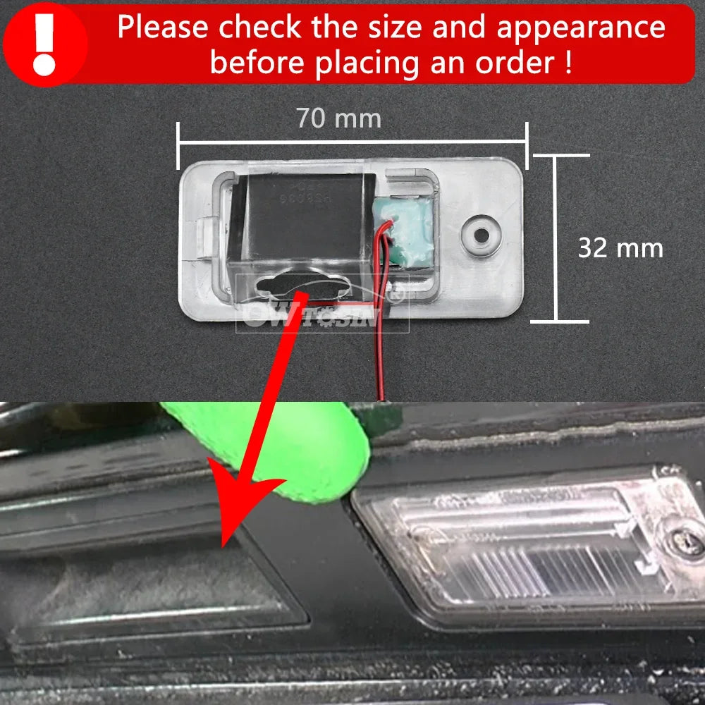170Degree AHD 1920X1080P Rear View Camera for Audi A3/S3 8P A4/S4 A5/S5 A8/S8 A6 C6 RS6 Q7 2001-2011 Bracket License Plate Light