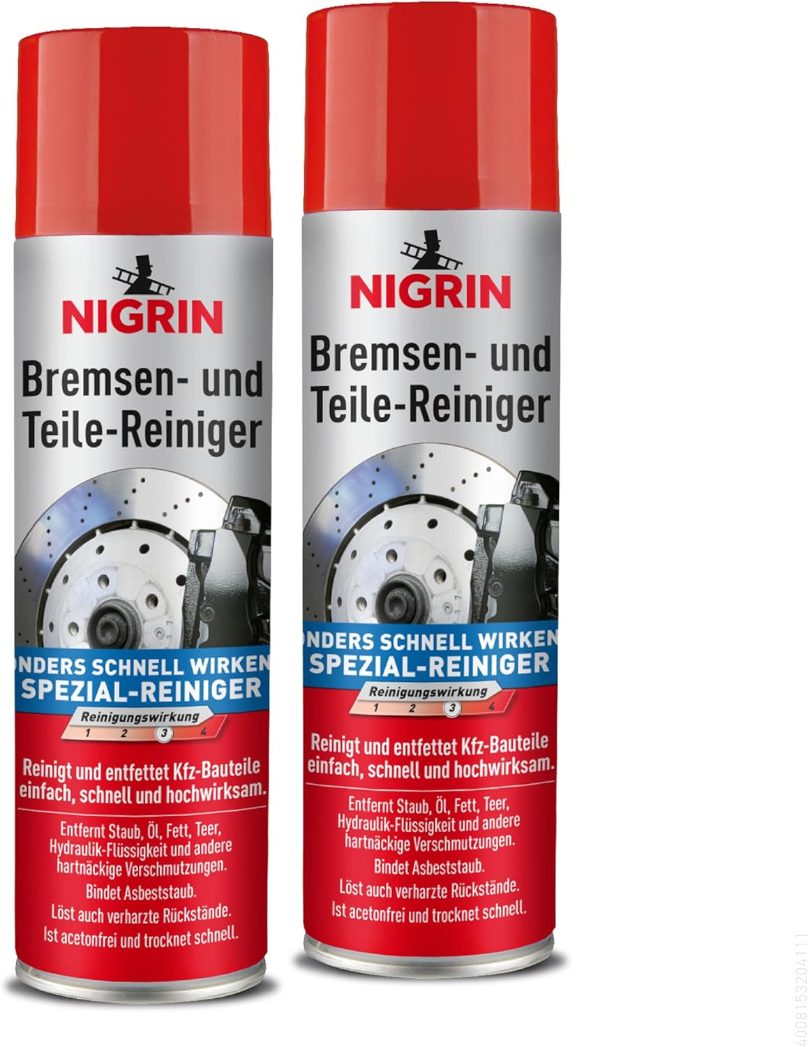 Limpiador De Frenos, Limpiador De Piezas De Motor Para Desengrasar Partes De Frenos, Motores Y Máquinas, 500Ml (Paquete De 2)