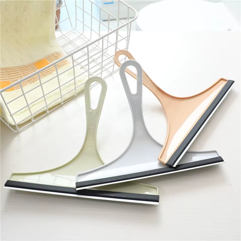 Glass Cleaning Tools Bathroom Mirror Squeegee Car Glass Scraper Cleaning Squeegee Wiper Windshield Silicone Auto Washing Tool