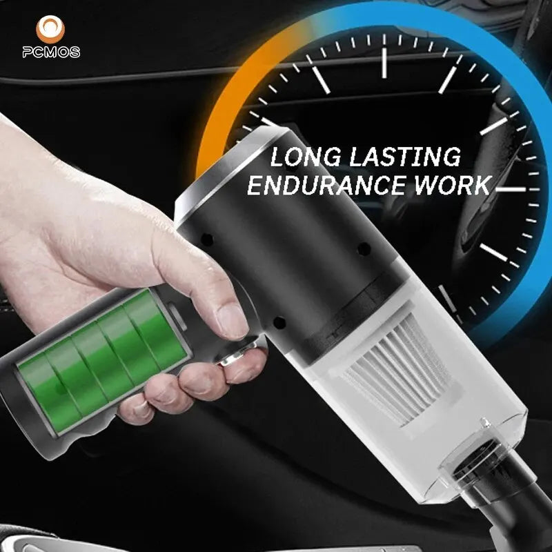 1PC Wireless Vacuum Cleaner Dual Use for Home and Car High Power Powerful Vacuum Cleaner Black