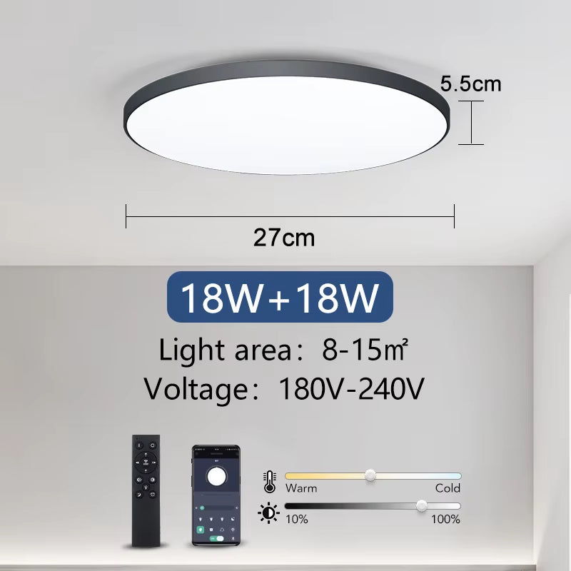 Smart Ceiling Lamp Led Lamp for Bedroom Ceiling Lights with Remote Control Dimmable Led Lights for Room Living Room