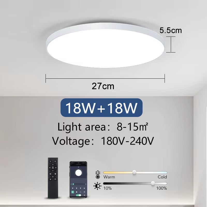 Smart Ceiling Lamp Led Lamp for Bedroom Ceiling Lights with Remote Control Dimmable Led Lights for Room Living Room