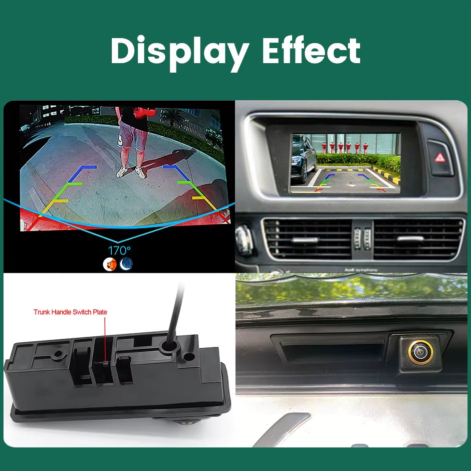 170° AHD 1080P Car Rear View Camera for Audi A3 8P A6 C6 A1 Q7 A4 B7 B6 S5 A6L Q5 Night Vision Reverse Reversing Vehicle