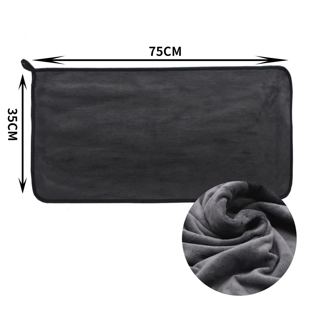 120X52 100X40 75X35Cm Microfiber Car Wash Towel Extra Soft Cloth Fast Drying Auto Detailing Microfiber Rag for Car Cleaning
