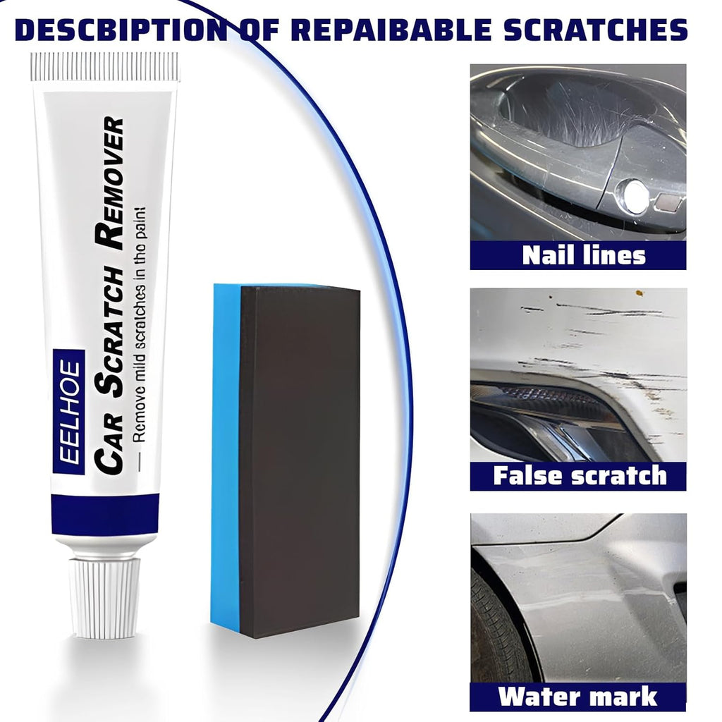 Reparador Arañazos Coche,  Quita Arañazos Coche, Pulimento Coche Arañazos, Quita Rayones Coche, Con Esponja, Para Arañazos De Ramitas Y Clavos