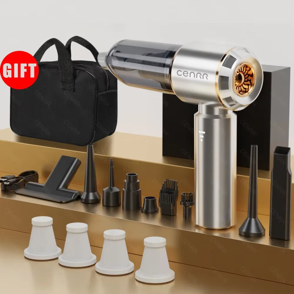 360000PA Mini Car Vacuum Cleaner Powerful Wireless Cordless Car Cleaner Handheld Portable Vacuum Cleaner Cleaning Machine