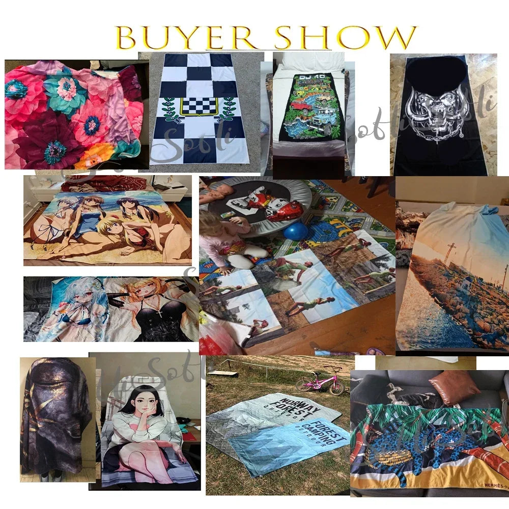 Customized Logo Photo Beach Towel Summer Towels Bathroom Bath Towel Swim Christmas Towels Travel Beach Towel Quick Dry under 10